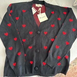 Valentine’s heart sweater